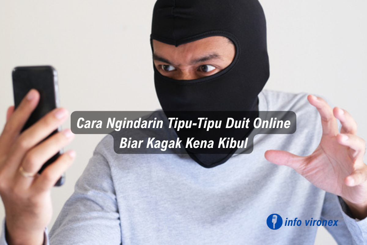 ilustrasi waspada penipuan uang online dan cara menghindari tipu-tipu digital