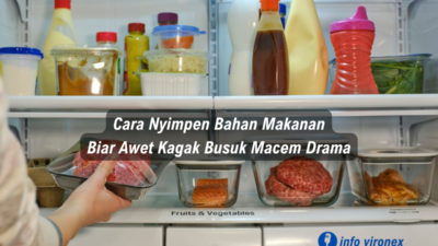 cara menyimpan bahan makanan agar awet