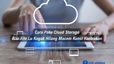 Ilustrasi cara pakai cloud storage agar file tidak hilang dan tetap aman disimpan secara online